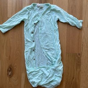 COPY - Super soft Kyte Baby 0-3 Month PJ and Gown Mint Green Bundler